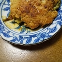 とりむね肉のアスパラ包み…焼肉のたれで